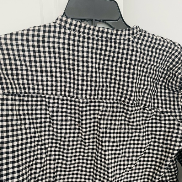 Unbranded Black White Gingham Button Down Cotton Shacket - Picture 8 of 12